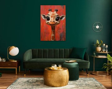 cute giraffe by R Pevitanada