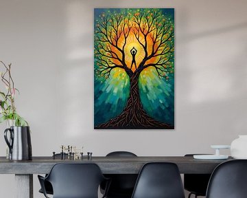 Levensboom Vijf - De Boom van Verlichting van Artsy Inventor