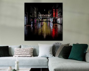 Lichter im Regen