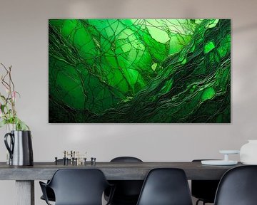 Craquelé Groen Glas