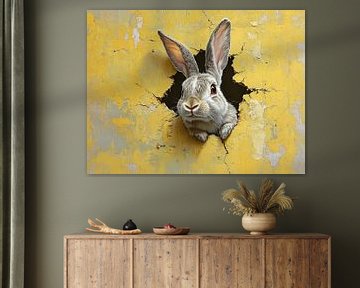 Haas | Curious Eyes Amidst Yellow van OMG Art