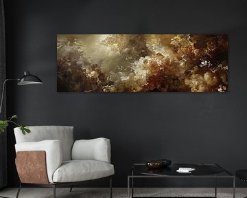 Golden Flowers by ARTEO Paintings