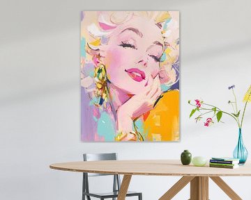 Glam Strokes van Blikvanger Schilderijen