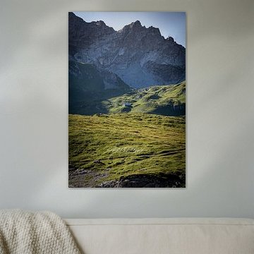 Einsame Hütte am Berg