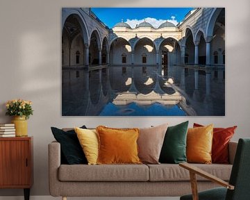 Reflections in mosque by Werner Lerooy