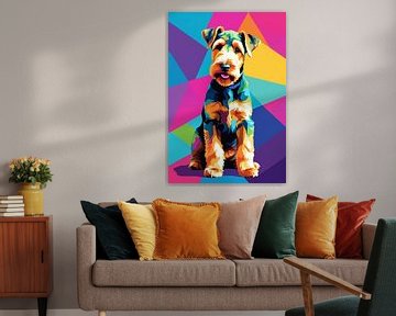 Airedale Terrier Pop Art van MIROKU