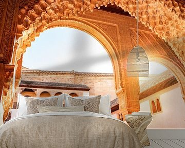 Nasrid palaces in the Alhambra, Granada (Spain) by Melissa Peltenburg