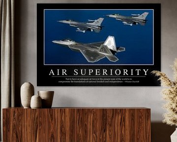 STK107061M-Air Superiority: Inspirational Quote and Motivational Poster by Stocktrek Images