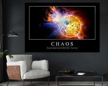 STK107077M-Chaos: Inspirerende Quote en Motiverende Poster van Stocktrek Images