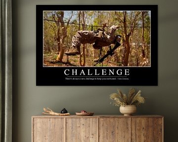 STK107076M-Challenge: Inspirational Quote and Motivational Poster by Stocktrek Images