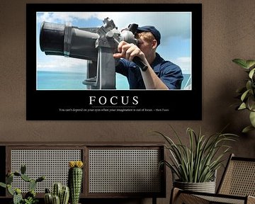 STK107110M-Focus: Inspirierendes Zitat und Motivationsposter