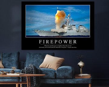 STK107108M-Firepower: Inspirational Quote and Motivational Poster by Stocktrek Images