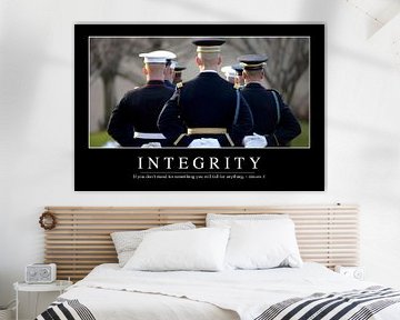 STK107131M-Integrity: Inspirerende en motiverende poster van Stocktrek Images