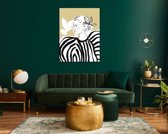 Example of the artwork in a room