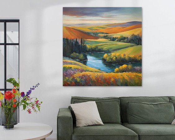 Example of the artwork in a room