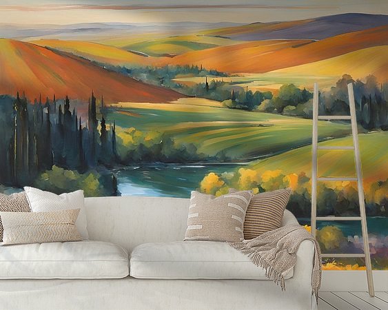 Example of the artwork in a room