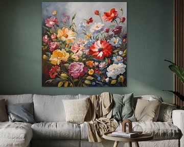 Grey Bloesem Dahlia Flower 6.0 van ComfortQ