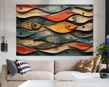 Example of the artwork in a room