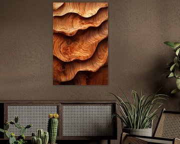 Golvend Hout Ritme van de Natuur van Eva Lee