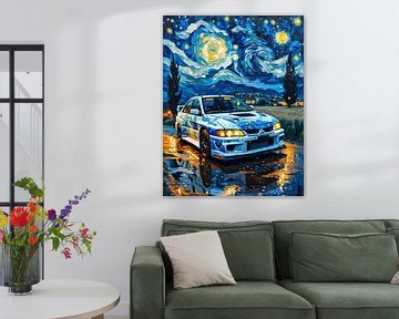 Mitsubishi Lancer Evolution Starry Night by MIROKKU