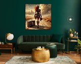 Example of the artwork in a room