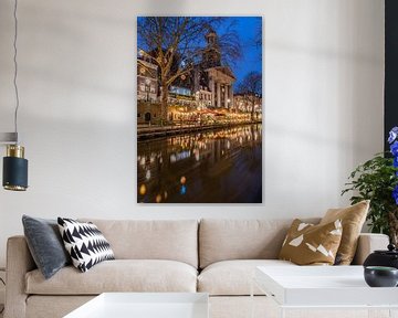 Oudegracht Utrecht in the blue hour by Jeroen de Jongh Photography