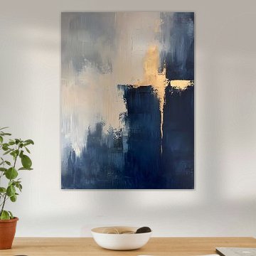 Contemporary Abstract Blue Art