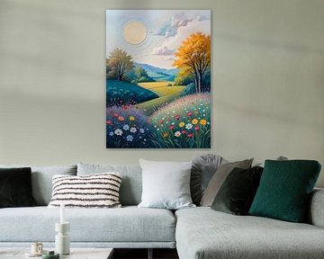Bloeiende weide van HorizonArtistry