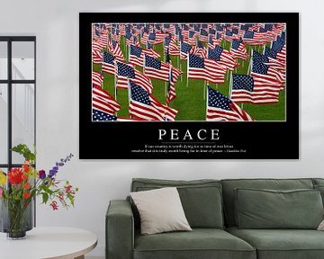 STK107157M-Peace: Inspirational Quote and Motivational Poster