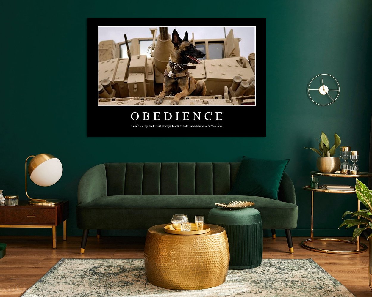 Example of the artwork in a room