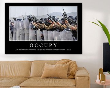STK107151M-Occupy: Inspirerende en motiverende poster van Stocktrek Images