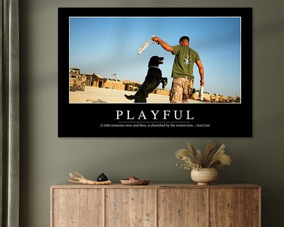 Example of the artwork in a room