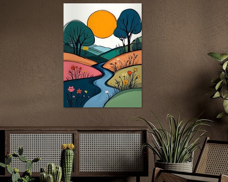 Example of the artwork in a room