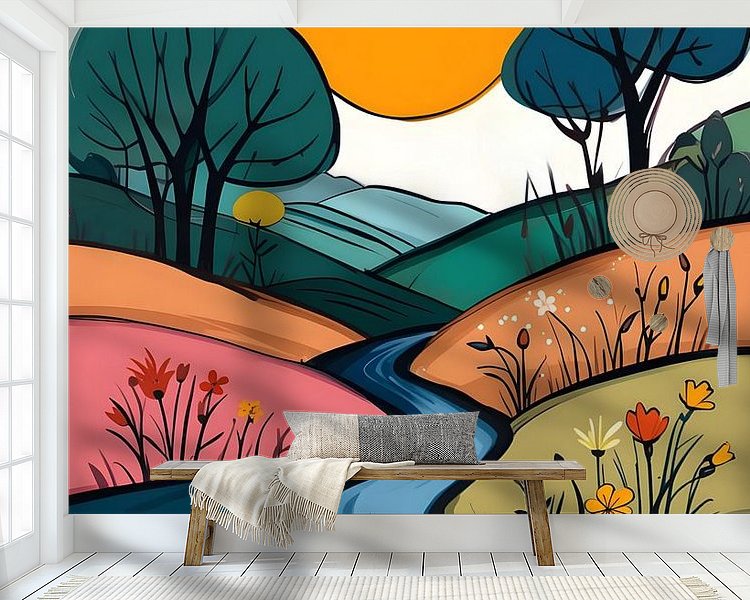 Example of the artwork in a room