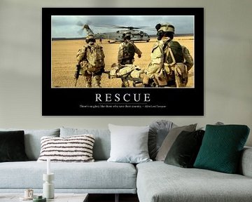 STK107177M-Rescue: Inspirational Quote and Motivational Poster by Stocktrek Images