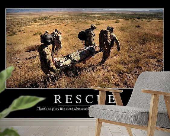 Example of the artwork in a room