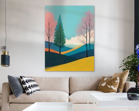 Example of the artwork in a room