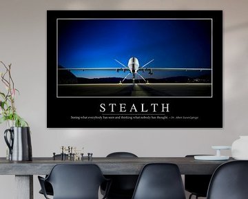 STK107196M-Stealth: Inspirational Quote and Motivational Poster by Stocktrek Images