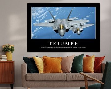 STK107214M-Triumph:: Inspirerende Quote en Motiverende Poster