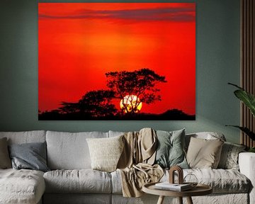 Sunrise in Africa by W. Woyke
