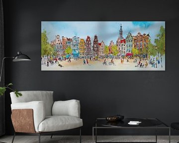 Impression of Amsterdam by Abstract Painting