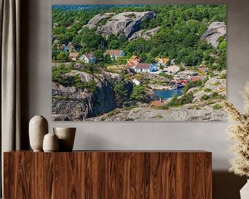 Houses on the archipelago island of Kapelløya in Norway by Rico Ködder