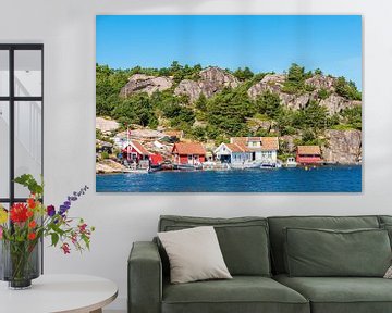 Houses on the archipelago island of Kapelløya in Norway by Rico Ködder