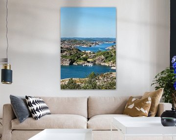 View from the island of Monsøya over archipelago islands in Norway by Rico Ködder