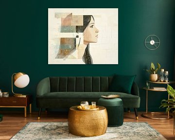 Vrouwenportret | Silent Contours van De Mooiste Kunst