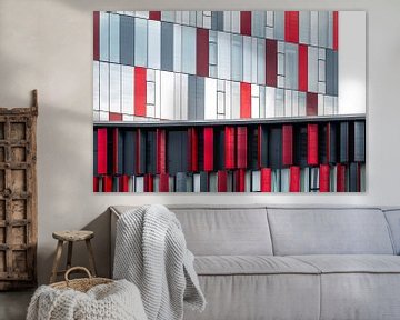 Red and grey patterns by Werner Lerooy