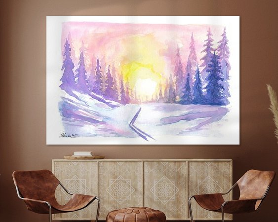 Example of the artwork in a room