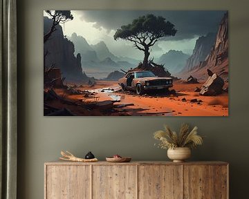Mexicaans berglandschap in onweersstemming van Nick Wendt