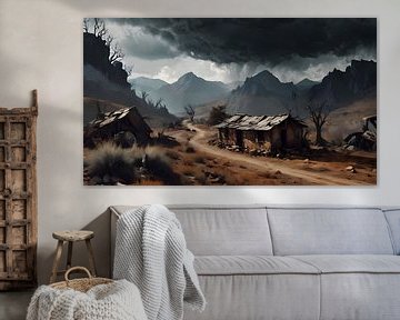 Mexicaans berglandschap in onweersstemming van Nick Wendt