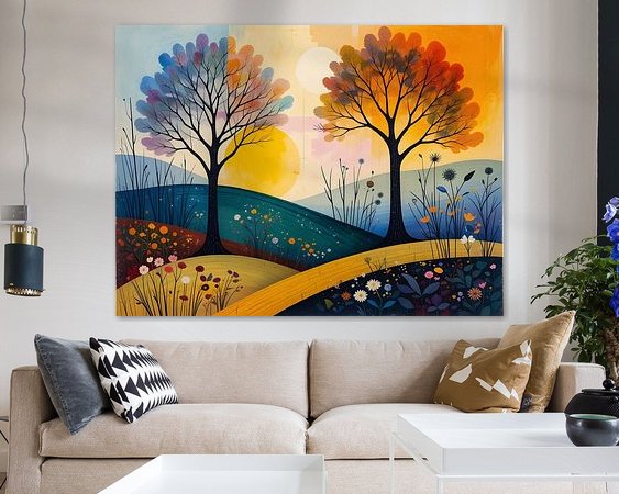 Example of the artwork in a room